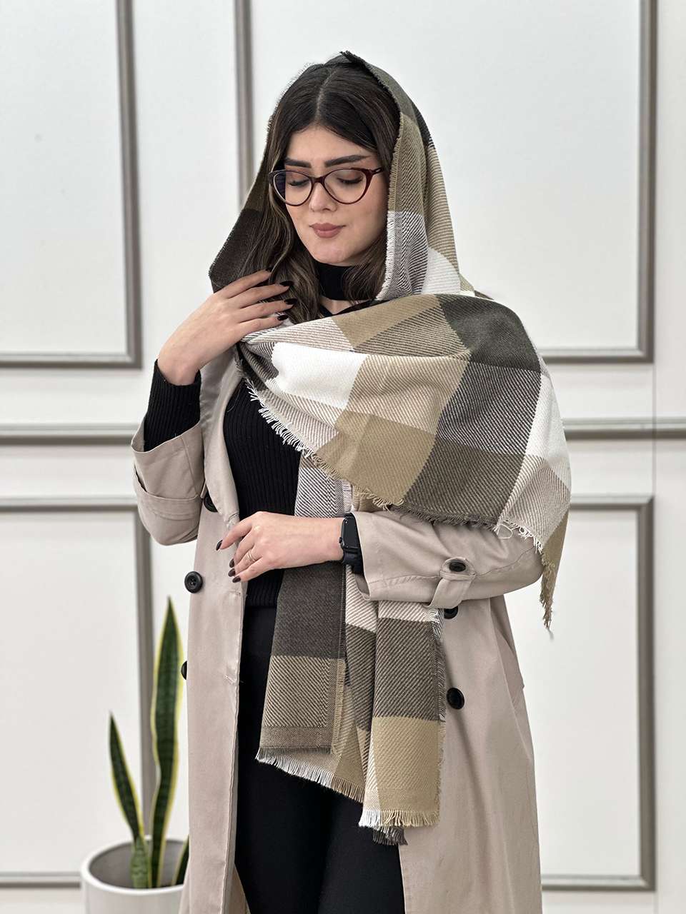 شال موهر درجه یک دورریش نود پاییزه ترند فران لند رشت