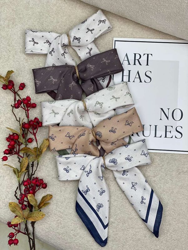 مینی اسکارف پاپیون لمه دار رشت فرانلند عمده