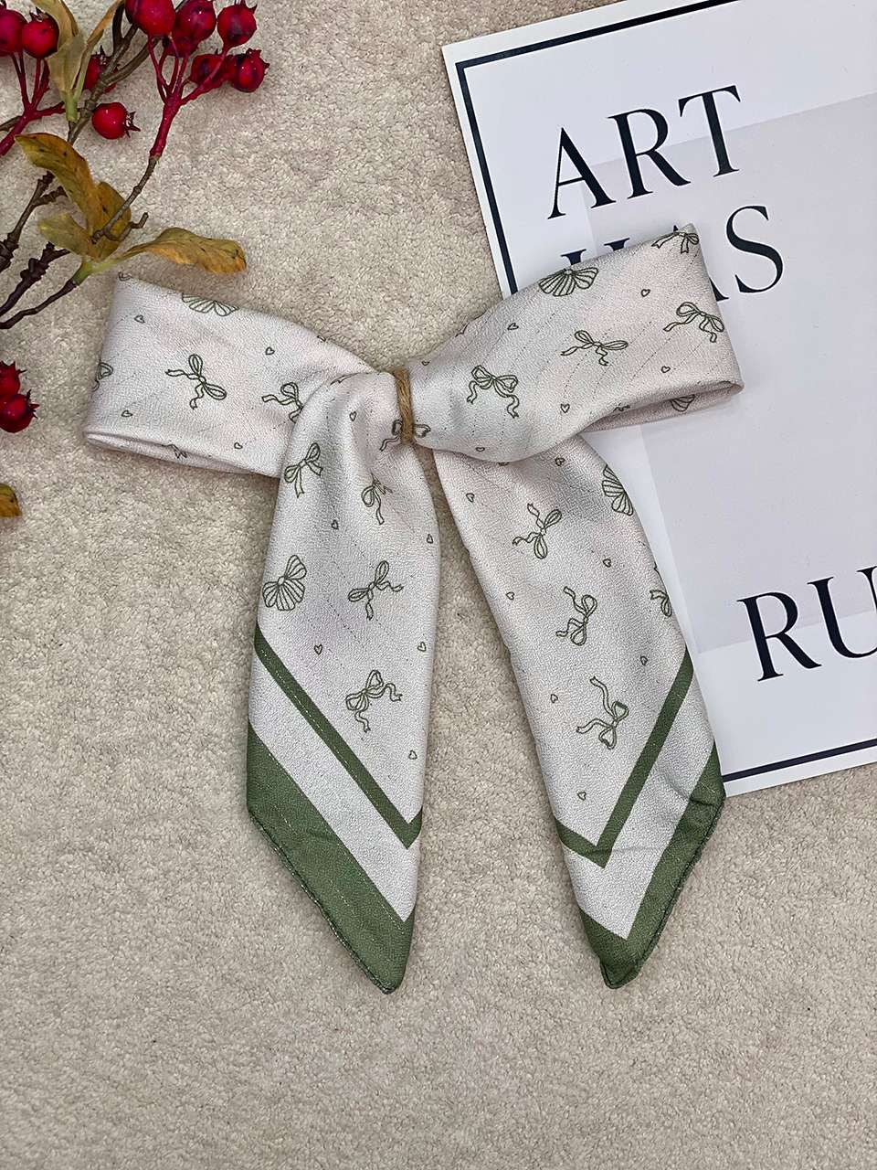 مینی اسکارف پاپیون لمه دار رشت فرانلند عمده