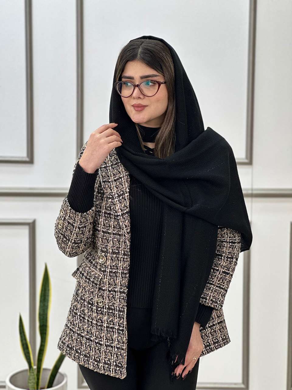 شال دور ریش موهر فرانلند رشت