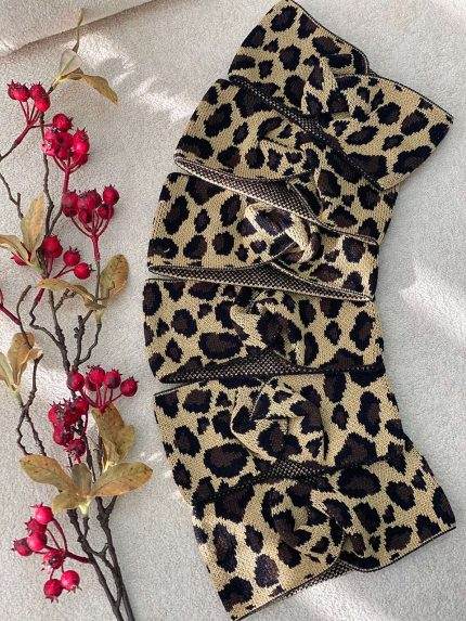 هدبند بافت پلنگی فرانلندرشت