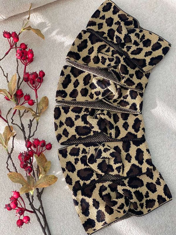 هدبند بافت پلنگی فرانلندرشت