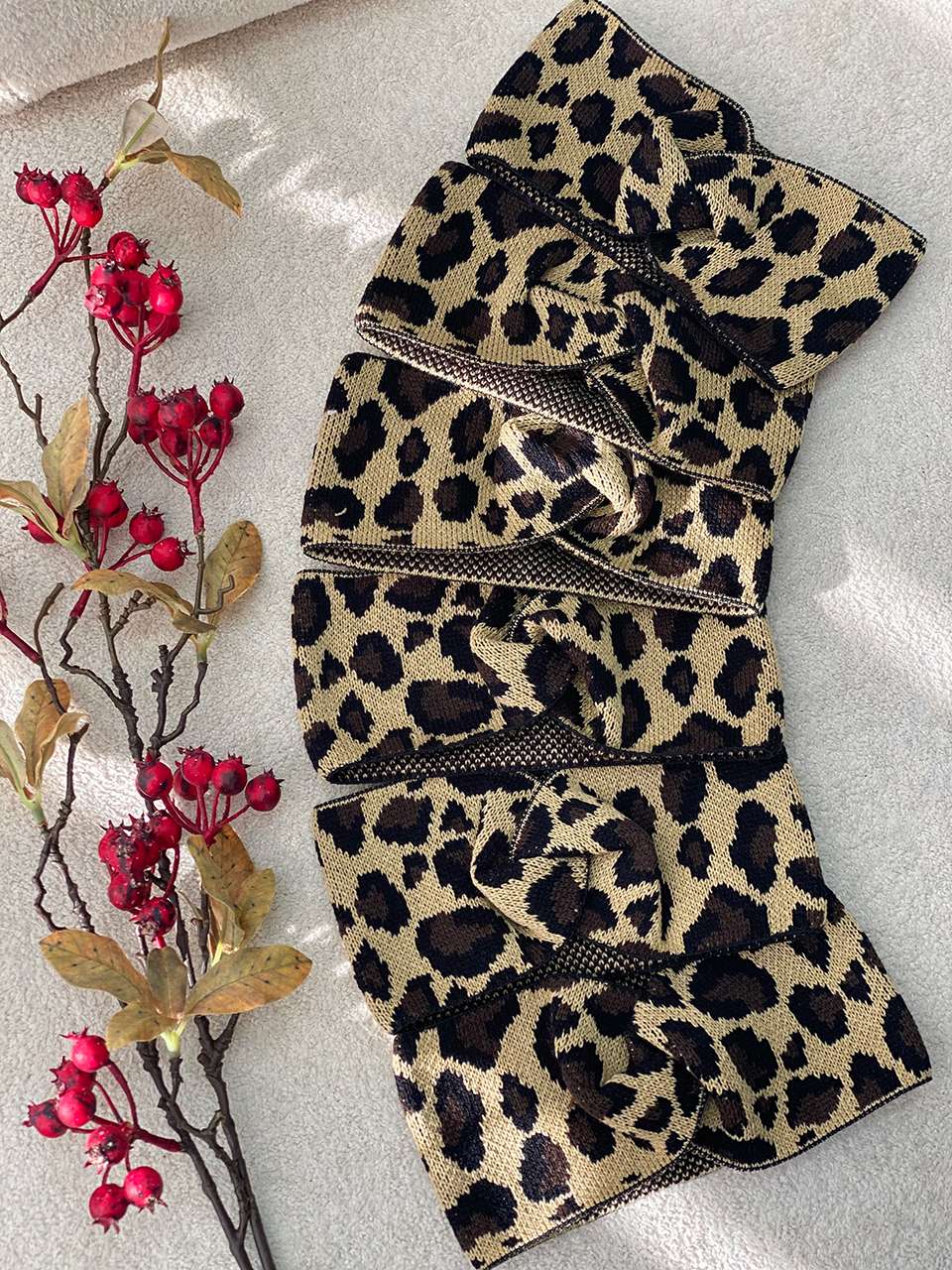 هدبند بافت پلنگی فرانلندرشت