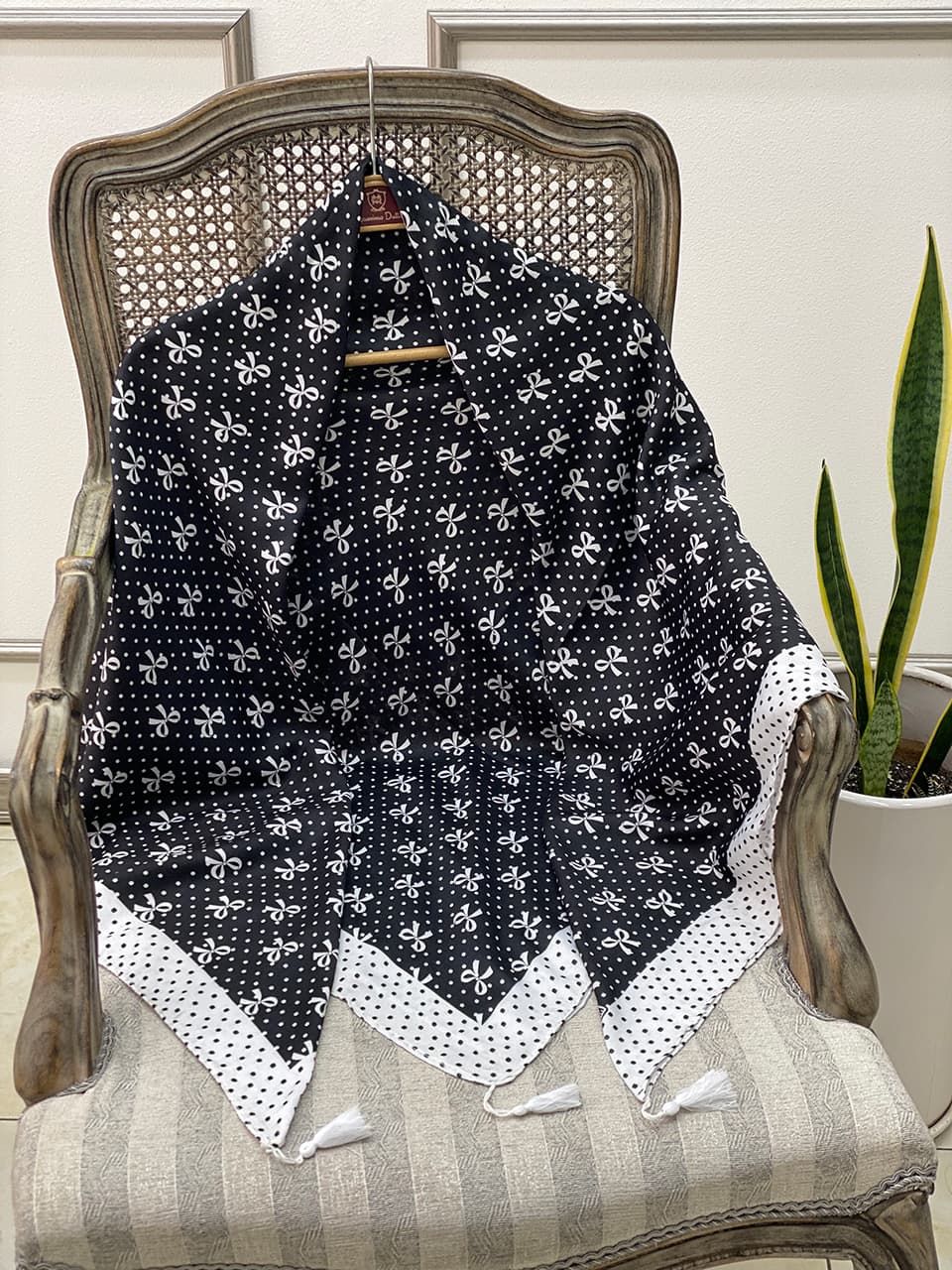 روسری سیا اسکارف 140 پاپیون فرانلد رشت