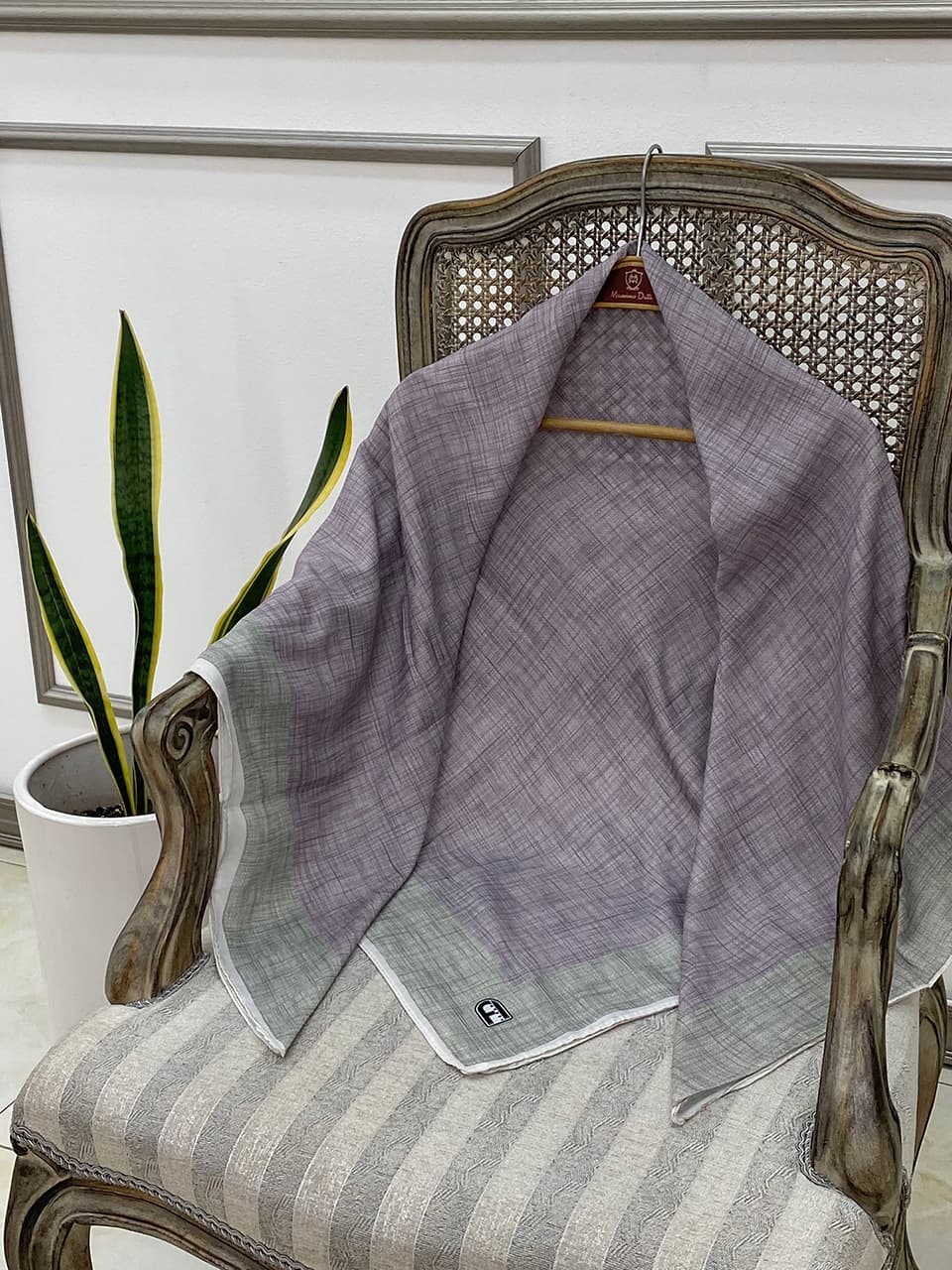 روسری نخی خطی قواره 120فرانلند