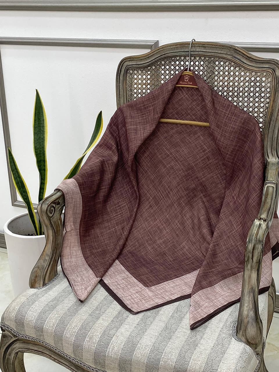 روسری نخی خطی قواره 120فرانلند