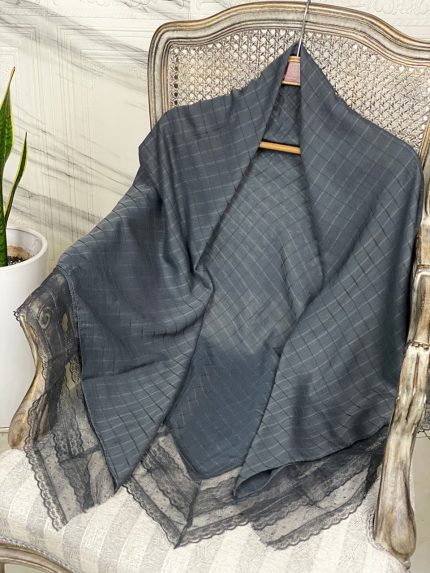 روسری دور دانتل نخی فرانلند رشت عیدانه