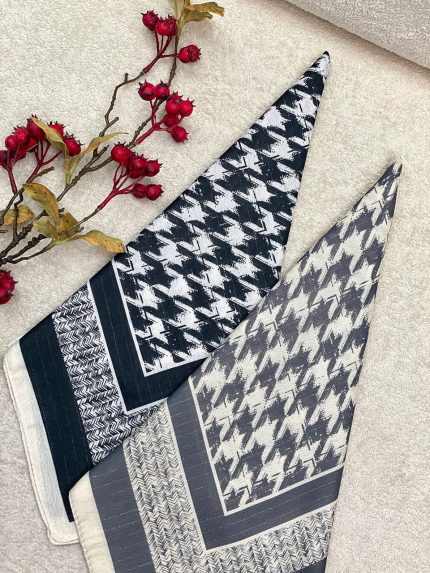 مینی اسکارف نخی لمه دار پیچازی فرانلند عمده خدادوست رشت