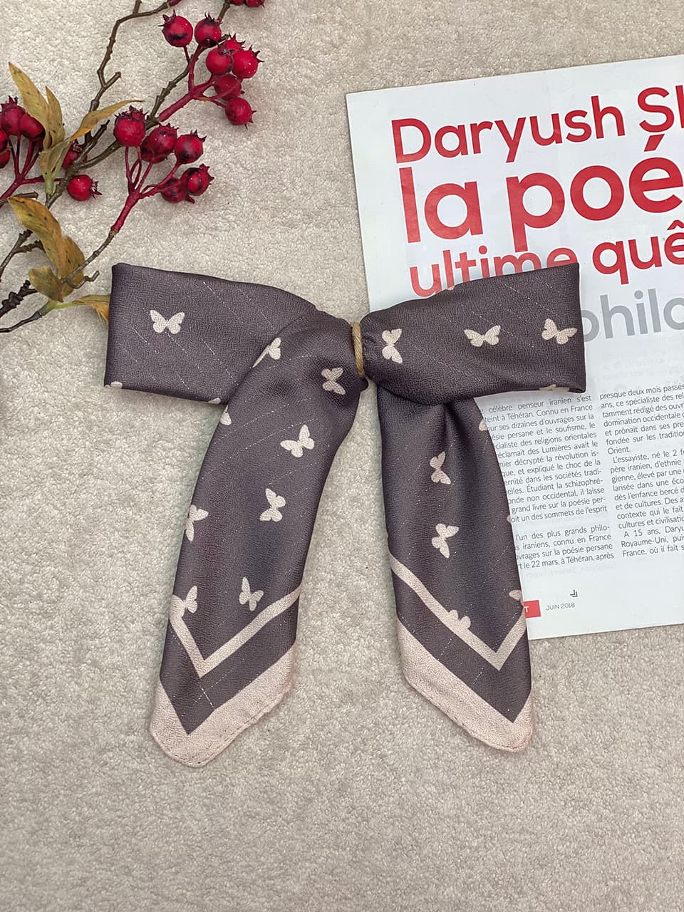 مینی اسکارف پروانه فرانلند عمده خدادوست رشت