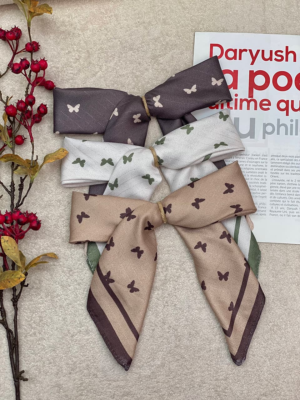 مینی اسکارف پروانه فرانلند عمده خدادوست رشت