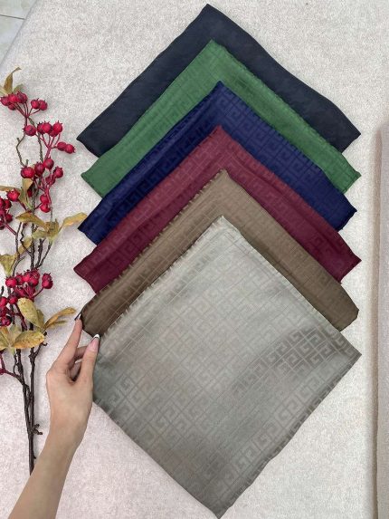 روسری ژاکارد جیوانجی قواره 110 فرانلند رشت عمده خدادوست