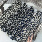 شال نخی برشکا کریشه طرح دار فران لند عمده