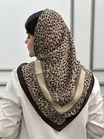 روسری قواره 100 پلنگی نخی عیدانه عمده خدادوست رشت