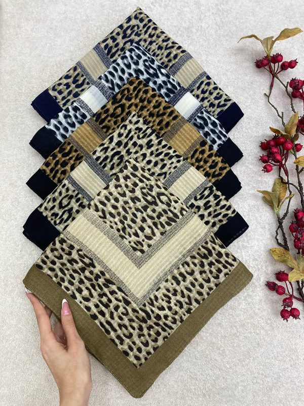 روسری قواره 100 پلنگی نخی عیدانه ران لند عمده خدادوست رشت