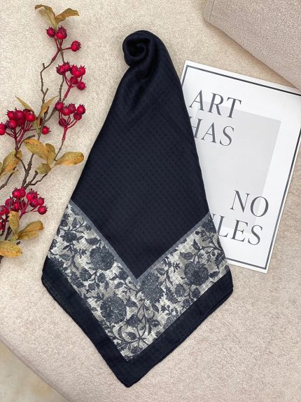 روسری نخی ژاکارد قواره 100 فرانلند رشت عمده خدادوست