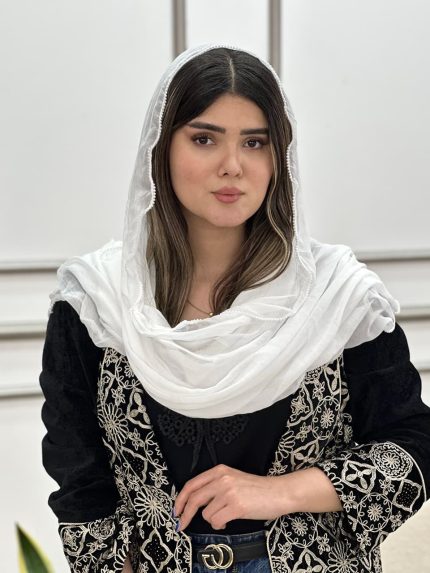 شال وارداتی حریر دور مرواریدی فرانلند عمده خدادوست رشت عیدانه