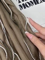 شال وارداتی حریر دور مرواریدی فرانلند عمده خدادوست رشت عیدانه