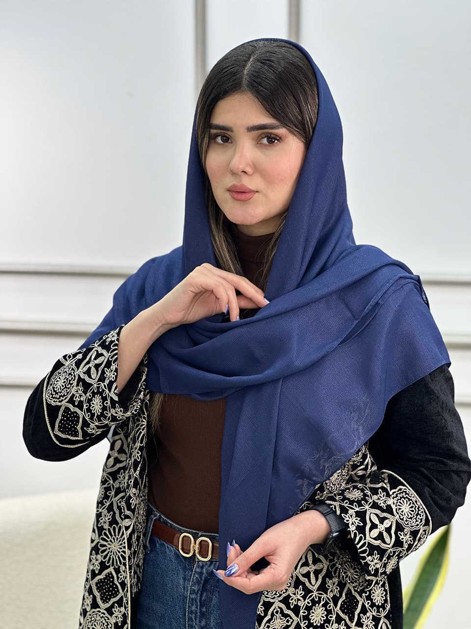 روسری دنیز قواره 140 عیدانه فرانلند رشت