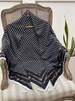 روسری سیا اسکارف طرح دار فرانلند رشت عمده خدادوست رشت