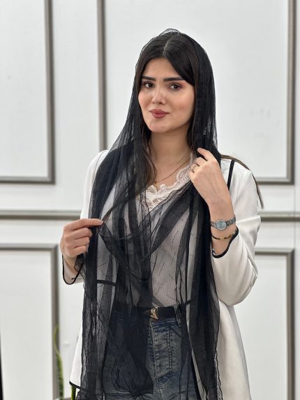 شال توری نگینی خطی مجلسی رشت فرانلند