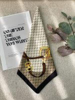 روسری مینی اسکارف قواره 65 ساتن طرحدار رشت فران لند