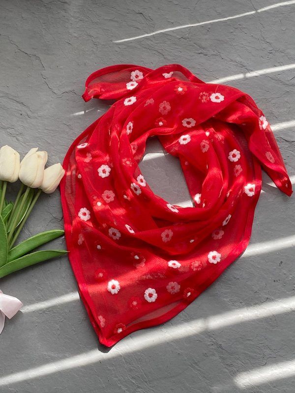 مینی اسکارف بابونه بهاره رنگی عمده رشت فرانلند