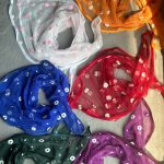 مینی اسکارف بابونه بهاره رنگی عمده رشت فرانلند