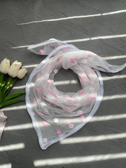 مینی اسکارف بابونه بهاره رنگی عمده رشت فرانلند