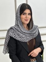 شال حریر پلیسه پلنگی (2023) - تصویر 3