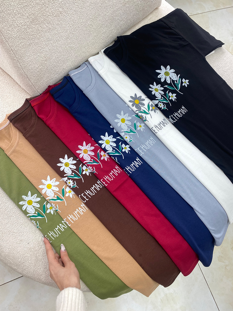 تیشرت قواره نرمال بابونه رشت فران لند