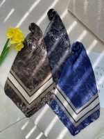 روسری مادرانه ژاکارد نخی قواره 110 رشت فران لند