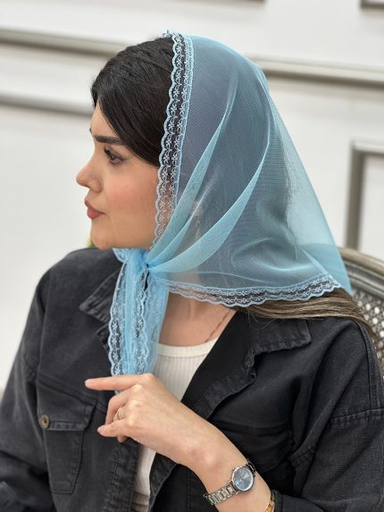 روسری مینی توری دور دانتل مجلسی روسری رشت فرانلند