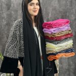 شال وارداتی دور دانتل لمه دار (1597)