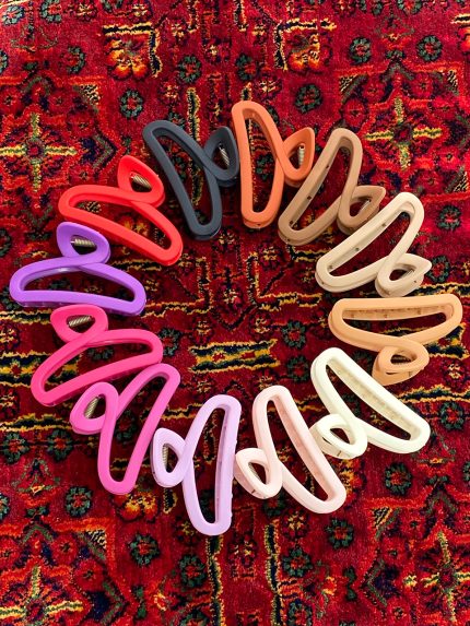 کلیپس شمعی روبانی رنگی اکسسوری رشت فرانلند