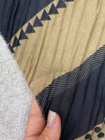 شال نخی کرم مشکی سوپرنخ رشت فرانلند