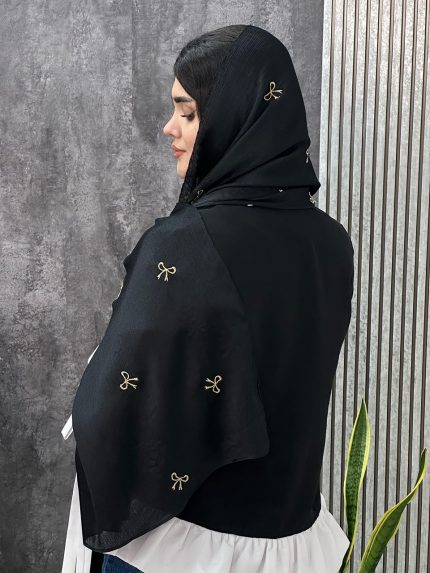 شال پاپیون گلدوزی کریستال رشت فرانلند