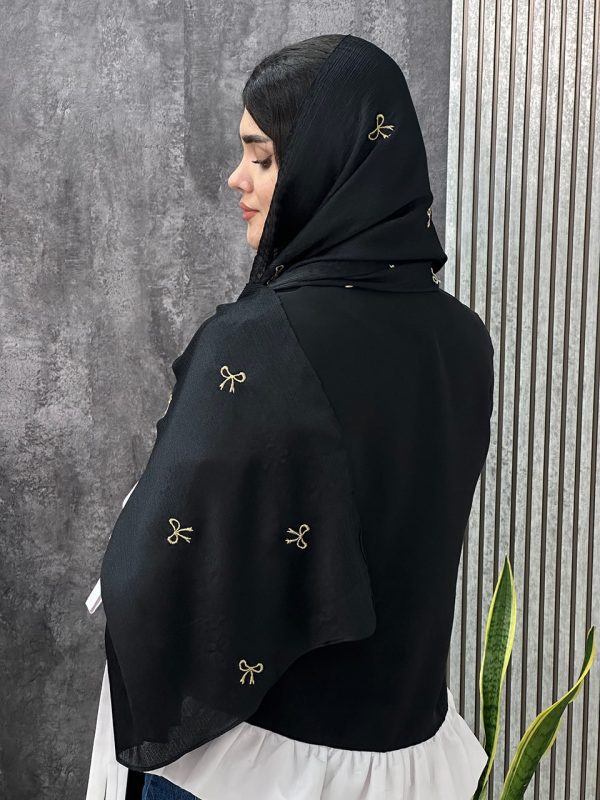 شال پاپیون گلدوزی کریستال رشت فرانلند