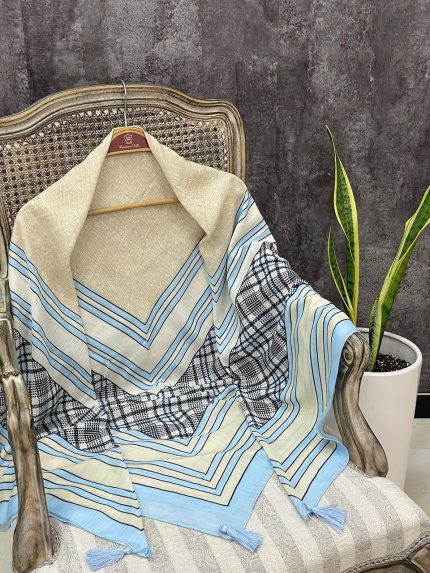روسری قواره 140 نخی فرانلند رشت