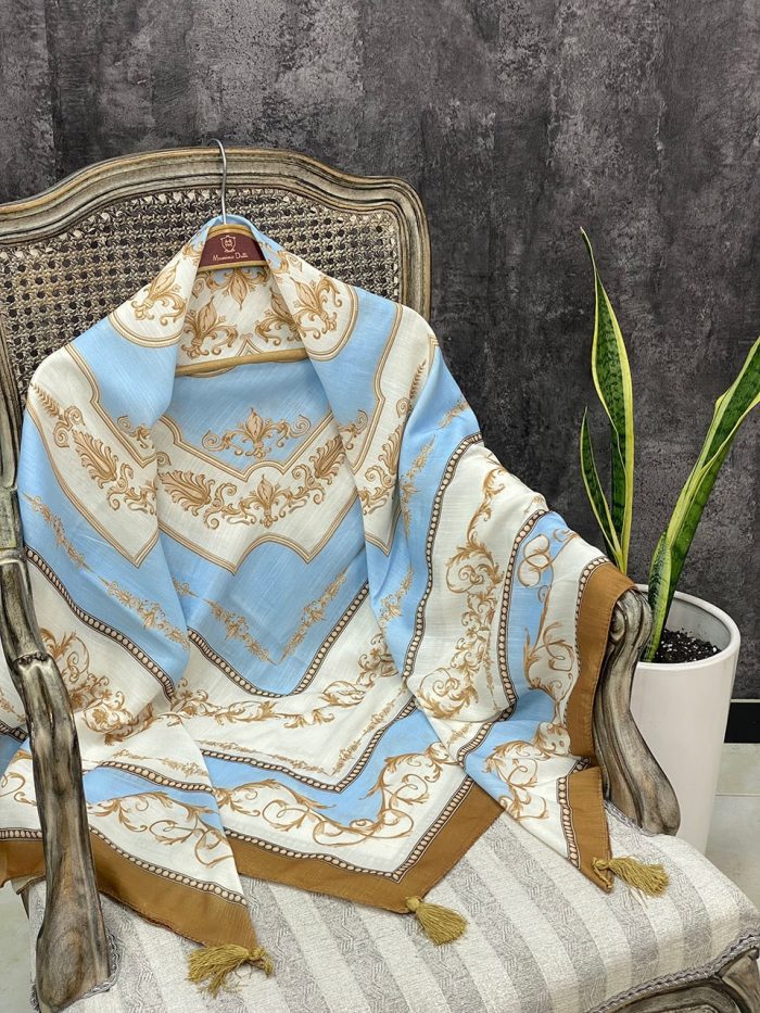 روسری قواره 140 نخی فرانلند رشت
