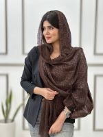 شال حصیری پلنگی لمه دار ترند شال و روسری فران لند رشت