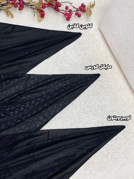 روسری کرپ داغی مشکی محرمی رشت فرانلند