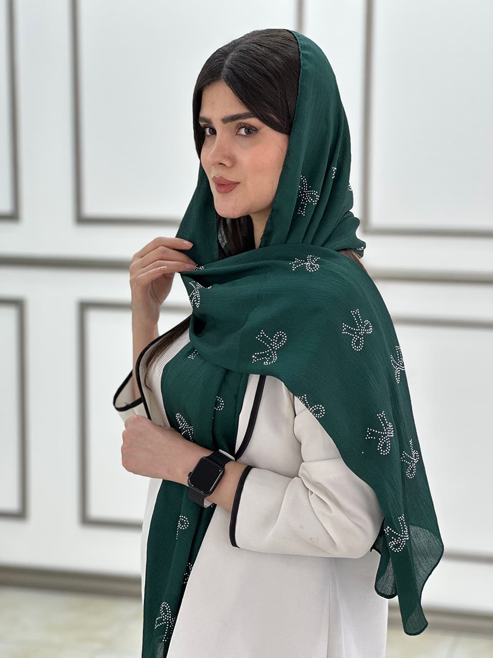 شال کریستال مجلسی پاپیون مافیای شال و روسری فرانلند رشت