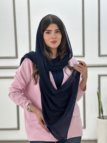 شال پلیسه موجی نخی مافیای شال و روسری