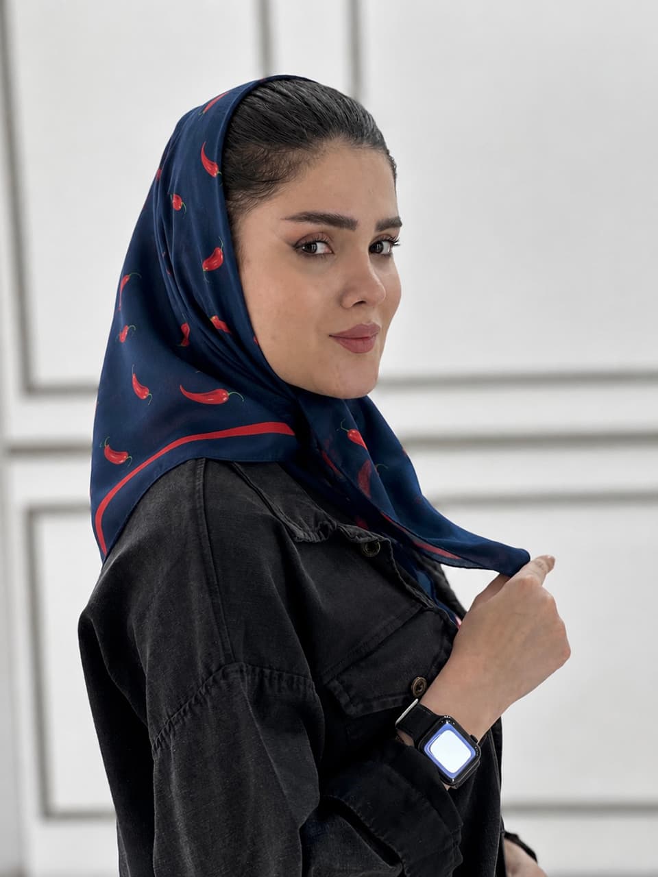مینی اسکارف نخی فلفل شال و روسری فران لند