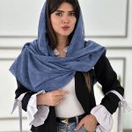 شال حریر وارداتی جیوانجی رنگ پاستیلی مافیای شال و روسری