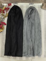 شال حریر وارداتی جیوانجی رنگ پاستیلی مافیای شال و روسری