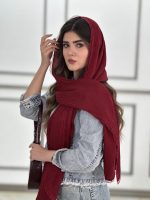 شال پلیسه دور دانتل پاییزه ترند فرانلند شال و روسری رشت