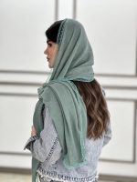 شال پلیسه دور دانتل پاییزه ترند فرانلند شال و روسری رشت