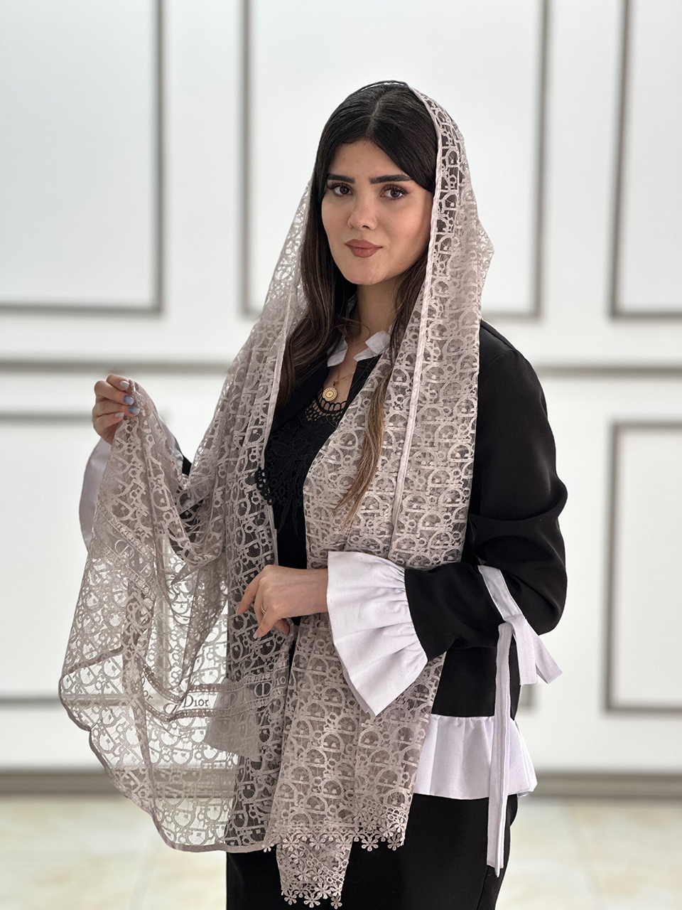 شال توری دیور وارداتی شال و روسری فرانلند رشت