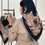 روسری حریردور دست دوز سلطنتی شال و روسری فرانلند رشت
